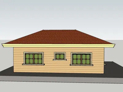 Bungalow House 3D model