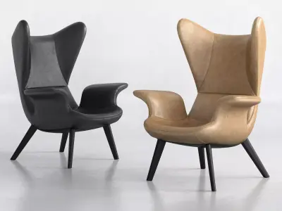 Longwave Armchair 3D model