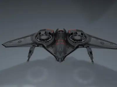 Drone with rig 3D model