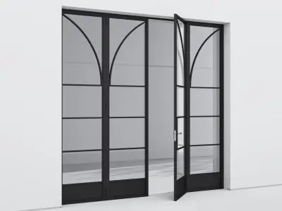 Aluminium door 336 3D model
