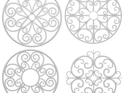 Wrought iron panel No 13 3D model