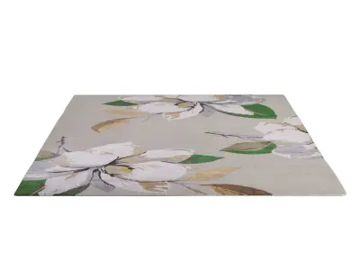 Magnolia Ice Wool  Silk rug 3D model