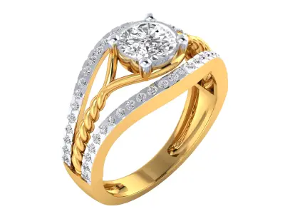  Women Ring Render 3dm STL MTL SLC JCD OBJ FBX Details 3D print model 44