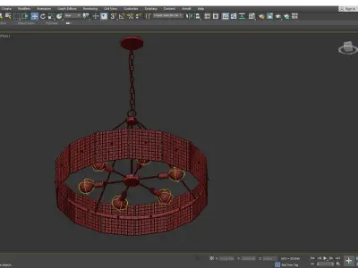 Capital Lighting Drew Chandelier Low-poly 3D model