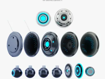 Cute baby monitor  3D model