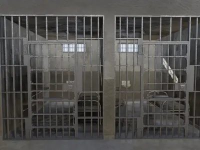 Prison Cells - Penitentiary Low-poly 3D model