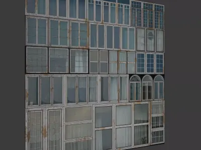 Trim Sheet Windows Perfect for low poly models Texture