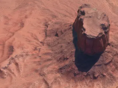 Monument Valley Butte Mountain 01 3D model