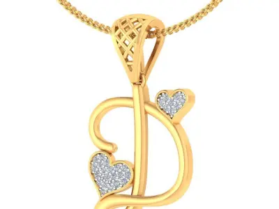 26 Alphabets letter Pendant Collection 3dm stl printable  3D print model