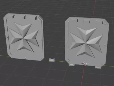 Templar Rhino Cross Door  3D model