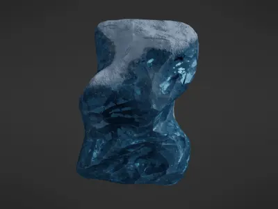 Iceberg rock Low-poly 3D model