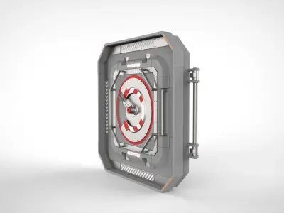 sci fi hatch 3 3D model