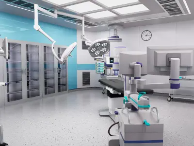 Hospital Interior-Surgery Department Low-poly 3D model
