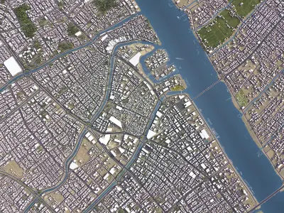 Basra - City 3D Model Low-poly 3D model