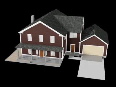 House exterior 1 Low-poly 3D model