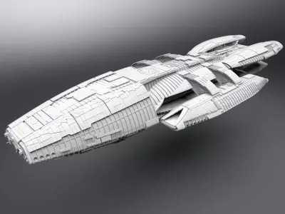 Battlestar Galactica modern Scale model 3D print model