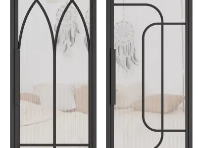 Entrance door set243 3D model