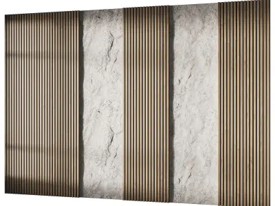 3d Wall Panel 1 Headboard 3D model