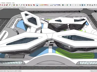 Sketchup Cultral Center G8 3D model