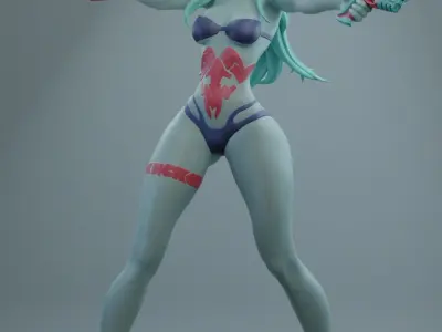 Cyberpunk Edgerunner Rebecca 3D print model