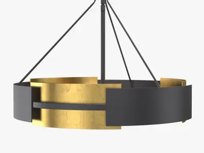 Vankirk 3 Light Drum Chandelier 3D model