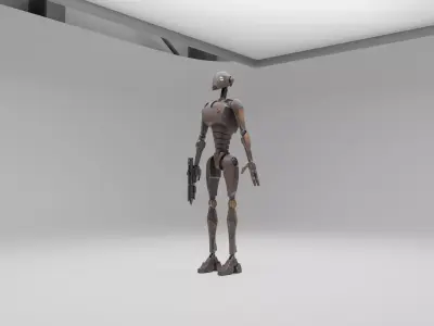 Star Wars BX Command Droid Low-poly 3D model