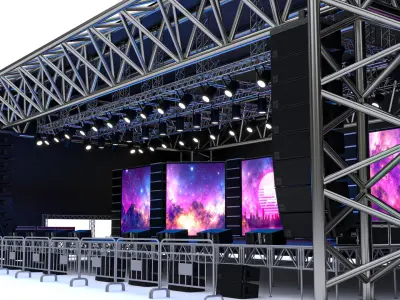 Concert Scene 03 3D model
