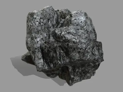 Rock Set Low-poly 3D model