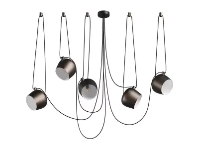 727153 Omega Lightstar chandelier hanging 3D model