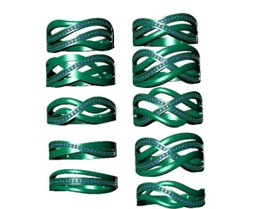 light stone ring 3D print model