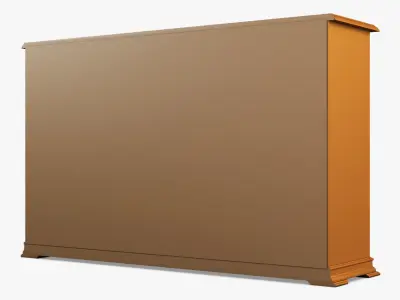 Victory cabinet with doors and drawers 3D model