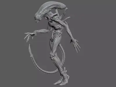 Alien Fan Art Evolution 3D print model