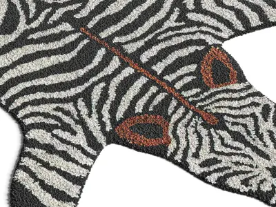 Shaped Animal Bath Mat 3D model