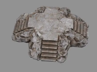 Staris Rock 02 Low-poly 3D model