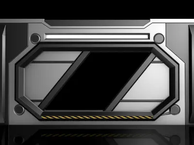 Sci Fi Door 3D model
