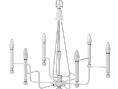 Baxley 6-Light Chandelier 3D model