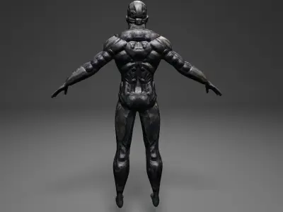 Space wanderer Low-poly 3D model