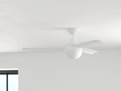Morton Propeller Ceiling Fan - 3 Colour 3D model