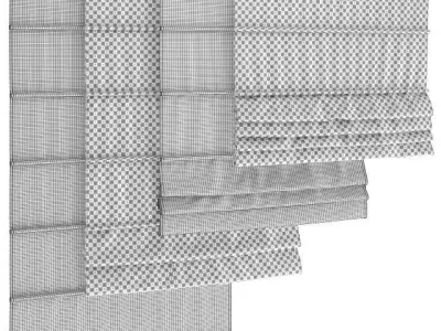 Roman Blinds 3D model purchase