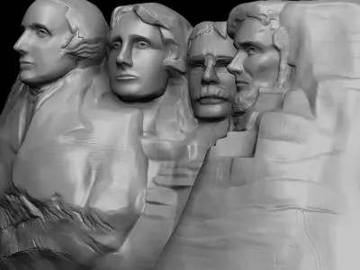 Mount Rushmore Zbrush 3D model