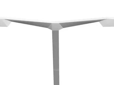 Double street LED lamp 3D model