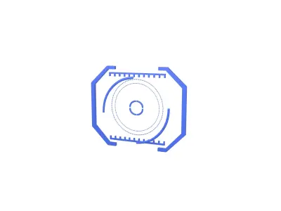 UHD High-tech Graphical Interface v2 003 Low-poly 3D model