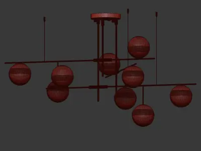 Technum Chandelier Lampatron 3D model