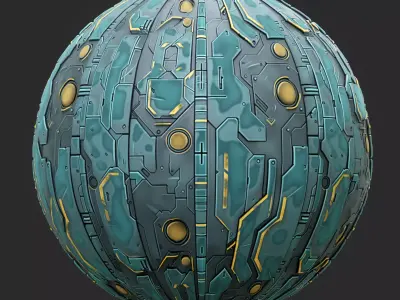 Sci-FI Seamless Texture  Texture 2