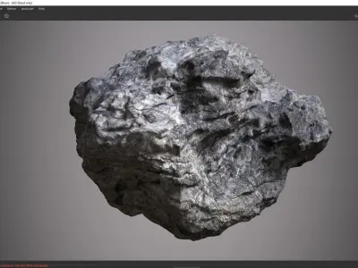 rock midpoly a01  3D model