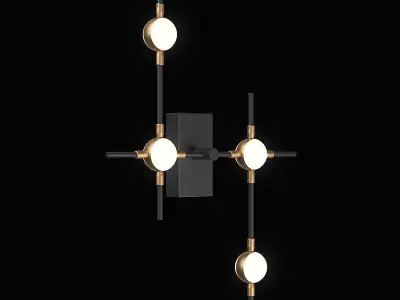 745647 Bergamo Lightstar Sconce 3D model