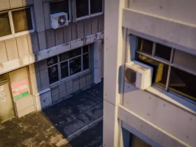 City Building Kit - 120 Realistic Assets for Blender Low-poly 3D model