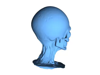 Interstellar Being Skull 3D print model
