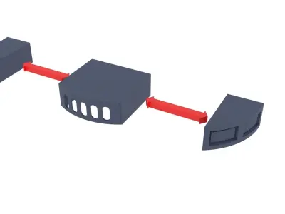 Death Star Large Pillar - 1-18 scale Kenner Hasbro 3D print model