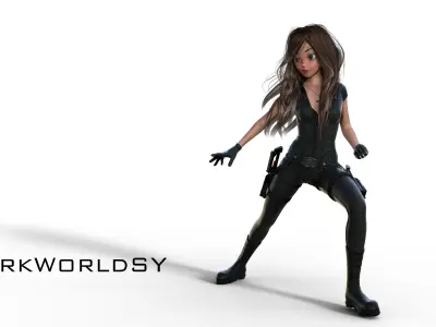 Wyetta world of person 3D model